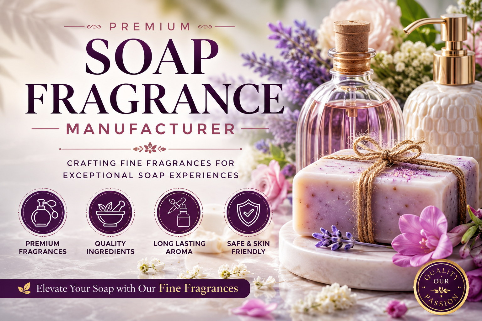 Soap Fragrance Manufacturer with Fine Fragrances 