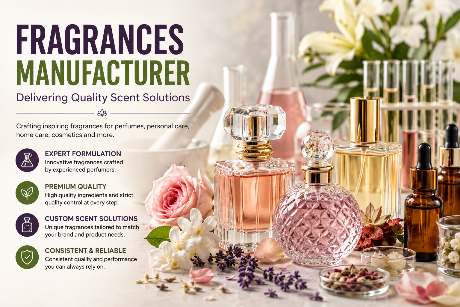 Fragrances Manufacturer Delivering Quality Scent Solutions